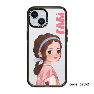 قاب موبایل Galaxy A15 سفارشی شفاف | Bubble Girl (کد 0523)
