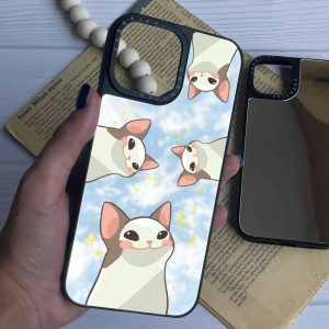 قاب موبایل Galaxy S21FE سفارشی آینه ای | mimcat (کد 0447)