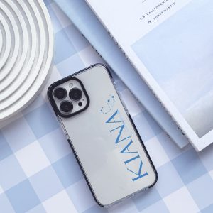 قاب موبایل iPhone 16Pro سفارشی شفاف | name star (کد 0514)