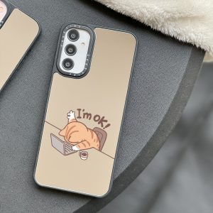قاب موبایل iPhone 12Pro/12 سفارشی آینه ای | im ok (کد 0425)
