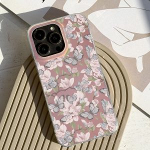 قاب موبایل Galaxy A53 سفارشی هولوگرامی | Butterfly Bloom (کد 0579)