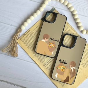قاب موبایل Galaxy A36 سفارشی آینه ای | sun couple (کد 0391)