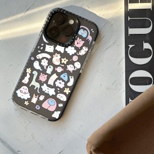 قاب موبایل iPhone X /XS سفارشی شفاف | funny monster (کد 0306)
