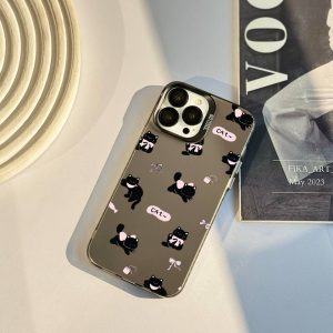 قاب موبایل iPhone 12promax سفارشی cute cat | socool (کد 0395)