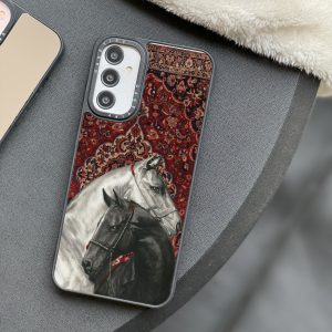 قاب موبایل Galaxy A32 4G سفارشی آینه ای | Persian Stallions (کد 0418)