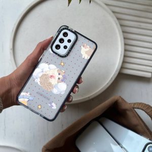 قاب موبایل Galaxy A16 سفارشی شفاف | cute cat (کد 0284)