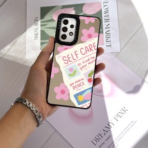 قاب موبایل Galaxy A33 سفارشی آینه ای | self care (کد 0563)