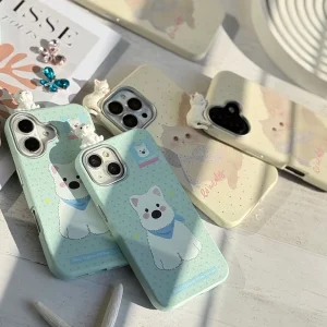 قاب گوشی آیفون 12 پرومکس طرح سگ و گربه پرشین