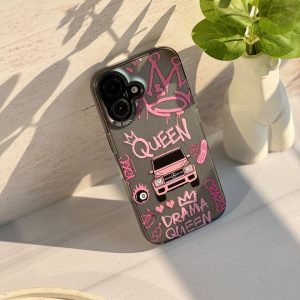 قاب موبایل iPhone 11pro سفارشی queen pink | socool (کد 0357)