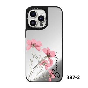 قاب موبایل Galaxy A15 سفارشی آینه ای | flower (کد 0397)