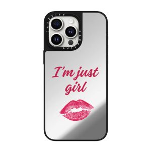 قاب موبایل سفارشی آینه ای | i'm just girl (کد 0441)
