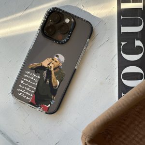 قاب موبایل iPhone 16 سفارشی شفاف | رضا پیشرو (کد 0256)