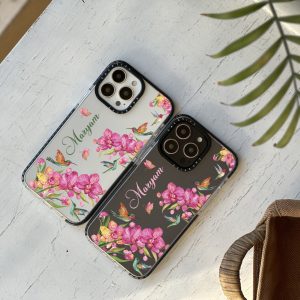 قاب موبایل iPhone 16 سفارشی شفاف | بهار (کد 0388)