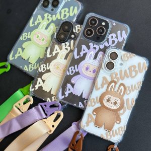قاب موبایل 14Pro سفارشی دوقلاب | labubu (کد 0451)