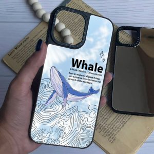 قاب موبایل Galaxy S24FE سفارشی آینه ای | whale (کد 0390)