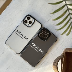 قاب موبایل Galaxy A54 سفارشی شفاف | self love (کد 0401)