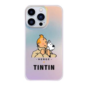 قاب موبایل سفارشی هولوگرامی | tintin (کد 0498)