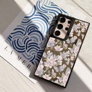 قاب موبایل Xiaomi Note 9Pro /Note 9S سفارشی آینه ای | Butterfly Bloom (کد 0579)
