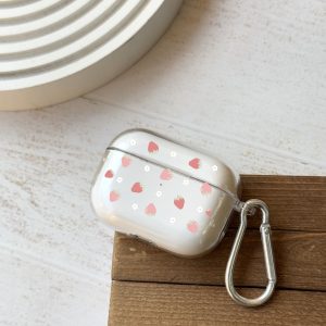 کاور ایرپاد سفارشی | پترن توت فرنگی (کد 0378) مناسب برای Airpods pro/pro2