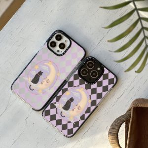 قاب موبایل iPhone X /XS سفارشی شفاف | catmoon (کد 0460)