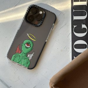 قاب موبایل iPhone 11 سفارشی شفاف | فرشته شیطان (کد 0281)