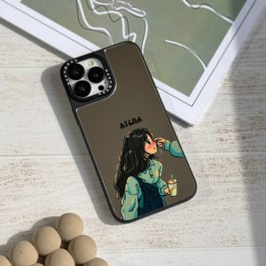 قاب موبایل Galaxy A21S سفارشی آینه ای | کارامل کاپل (کد 0361)