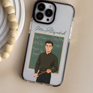 قاب موبایل iPhone 13 /14 سفارشی شفاف | vector job (کد 0519)