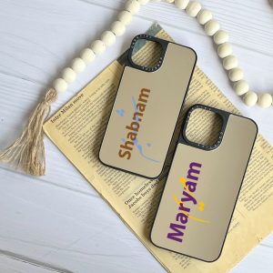 قاب موبایل Galaxy A71 سفارشی آینه ای | name (کد 0445)
