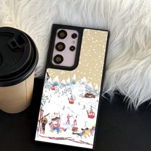 قاب موبایل iPhone 13 /14 سفارشی آینه ای | Ski day (کد 0540)