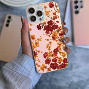 قاب موبایل Galaxy A50/50s/30s سفارشی هولوگرامی | برگای نارنجی (کد 0491)