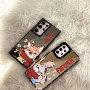 قاب موبایل Galaxy A24 سفارشی آینه ای | nick and judy (کد 0532)