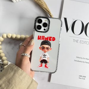 قاب موبایل iPhone 16Promax سفارشی شفاف | adidas set (کد 0470)