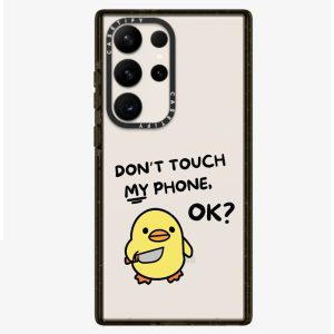 قاب موبایل Galaxy S20FE سفارشی شفاف | dont touch my phone (کد0337)