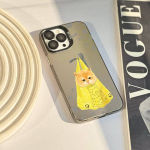 قاب موبایل A71 سفارشی گربه نارنجی | socool (کد 0487)