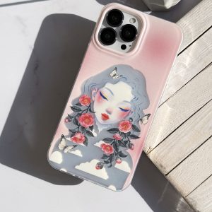 قاب موبایل Galaxy A21S سفارشی هولوگرامی | گل گیسو (کد 0506)