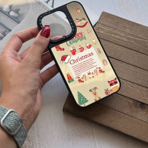 قاب موبایل Xiaomi Poco X7 سفارشی آینه ای | christmas vibes (کد 0331)