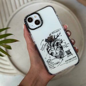 قاب موبایل iPhone 13 /14 سفارشی شفاف | قلب (کد 0253)