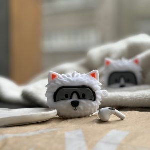 کاور ایرپاد سگ سفید (کدa0105) مناسب برای airpods 3