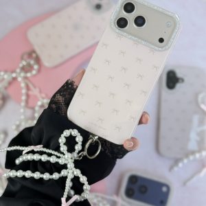 قاب Pink Bow با آویز (کدC2276) مناسب برای iPhone 17Pro