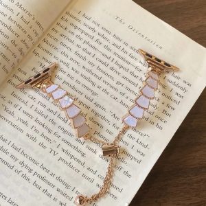 بند اپل واچ Luxury Pearl Chain (کدw5068)