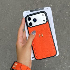 قاب هرمس جاکارتی نارنجی (کدC2268) مناسب برای iPhone 17Pro