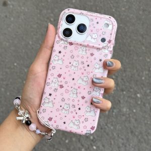قاب Pink Paws با آویز (کدC2271) مناسب برای iPhone 17Promax