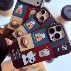 قاب طرح Puppy Love Coffee گوشی آیفون 16