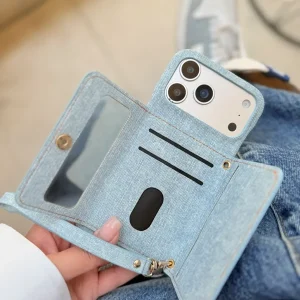 قاب Jeans Wallet طرح کیف پول گوشی آیفون 15