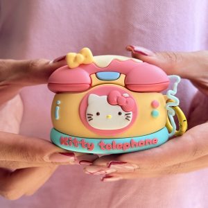کاور ایرپاد سیلیکونی Kitty Telephone (کدa0327) مناسب برای airpods 3