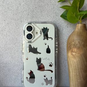 قاب آینه ای طرح گربه ای گوشی شیائومی ردمی نوت 13 پرو 4G