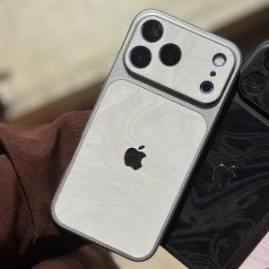 قاب ماربل لنز مخملی (کدC2321) مناسب برای iPhone 13/14