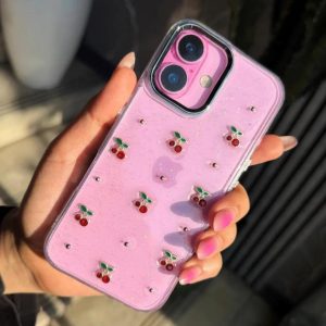 قاب شفاف شاین طرح آلبالو گوشی آیفون 16 پرو