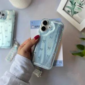 قاب طرح براش پاپیون آبی گوشی سامسونگ S24 FE