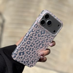قاب پلنگی لاکچری صورتی (کدC2304) مناسب برای iPhone 13Promax